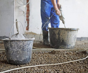 Стяжка пола по керамзиту, керамзитобетону